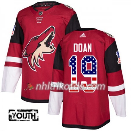 Arizona Coyotes Trikot Shane Doan 19 Adidas 2017-2018 Rot USA Flag Fashion Authentic - Kinder